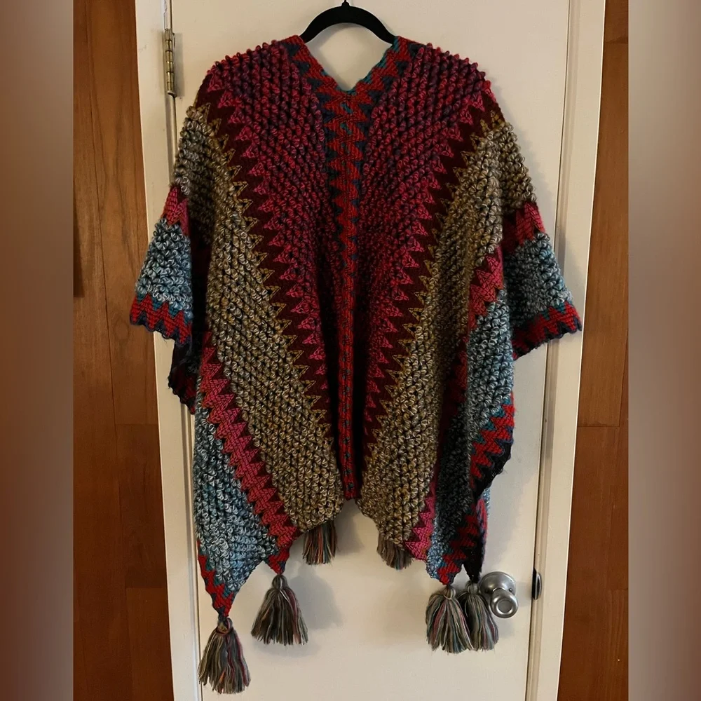 Anthropologie Fringed Knit Kimono - Picture 3 of 6